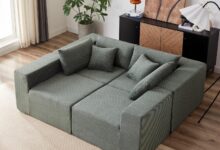 Our Take on the Corduroy Modular L-Shaped Sectional Sofa Set