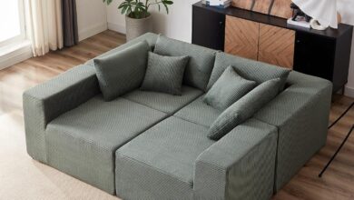 Our Take on the Corduroy Modular L-Shaped Sectional Sofa Set