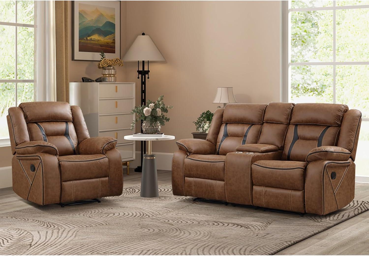 Our Thoughts on the EBELLO Manual Recliner Sofa Set: Comfort Meets Style
