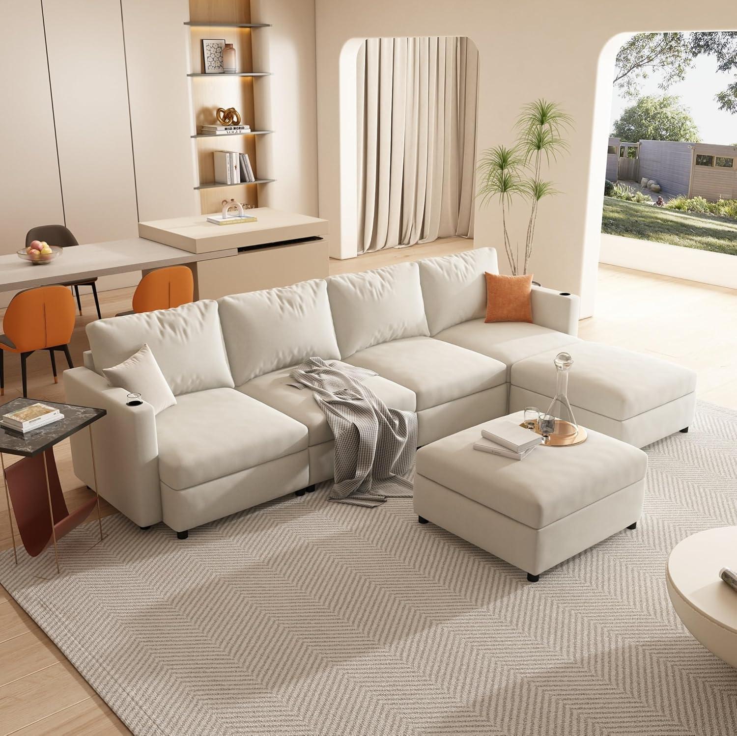 How We Transformed Our Space with the 6-Seat Modular Sofa