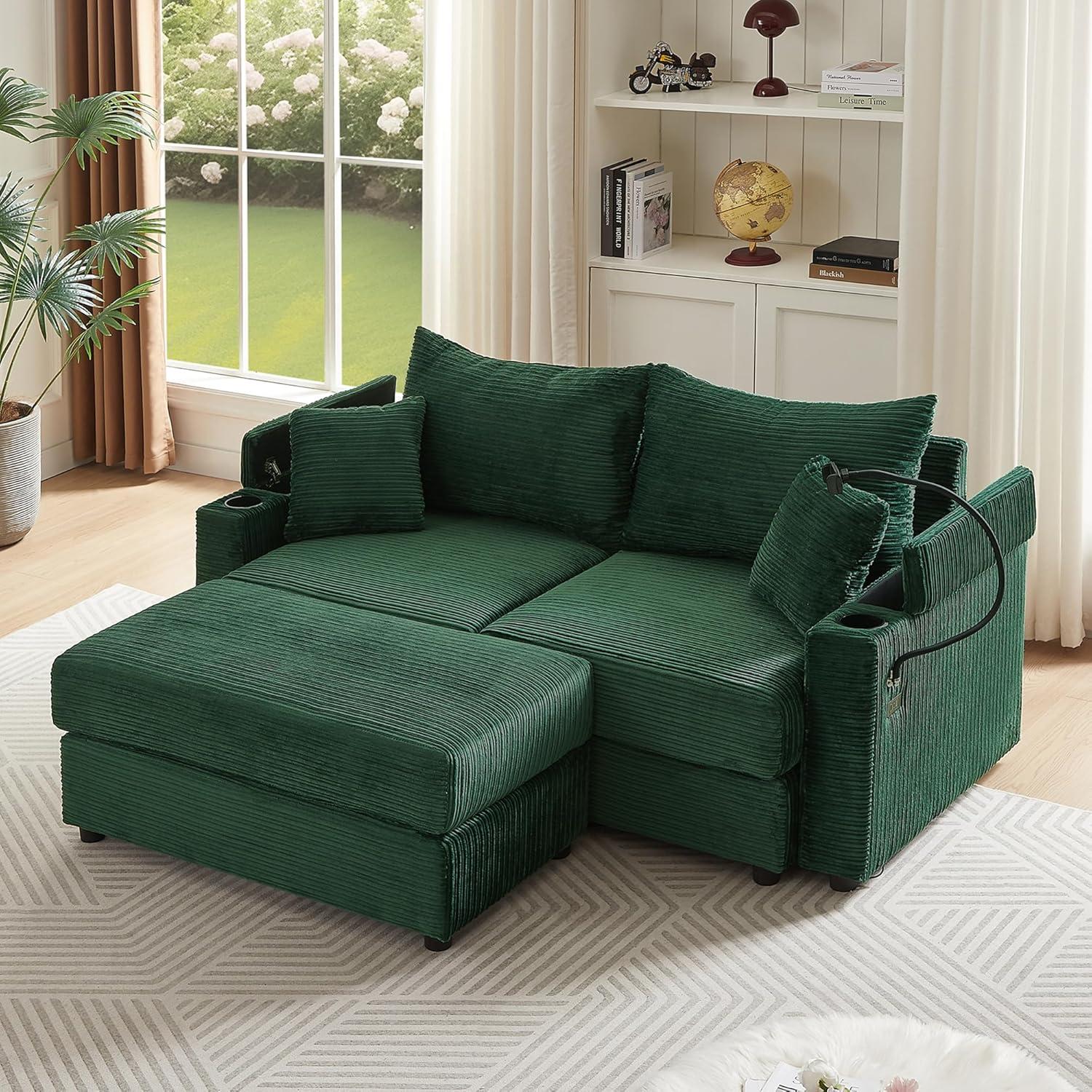 Our Honest Take on the 73″ Loveseat Sofa with USB & Storage Features