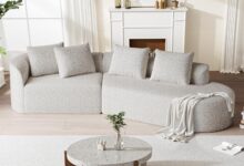 Our Take on the Oversized Curved Modular Chenille Sofa