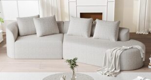 Our Take on the Oversized Curved Modular Chenille Sofa