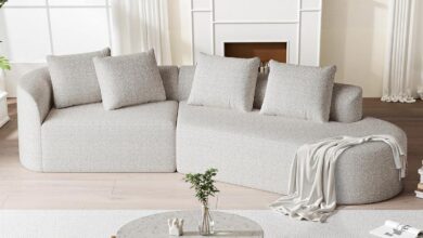 Our Take on the Oversized Curved Modular Chenille Sofa