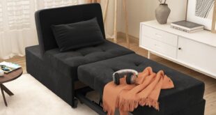 Our Honest Take on the LEVNARY 4-in-1 Velvet Chair Bed Sleeper