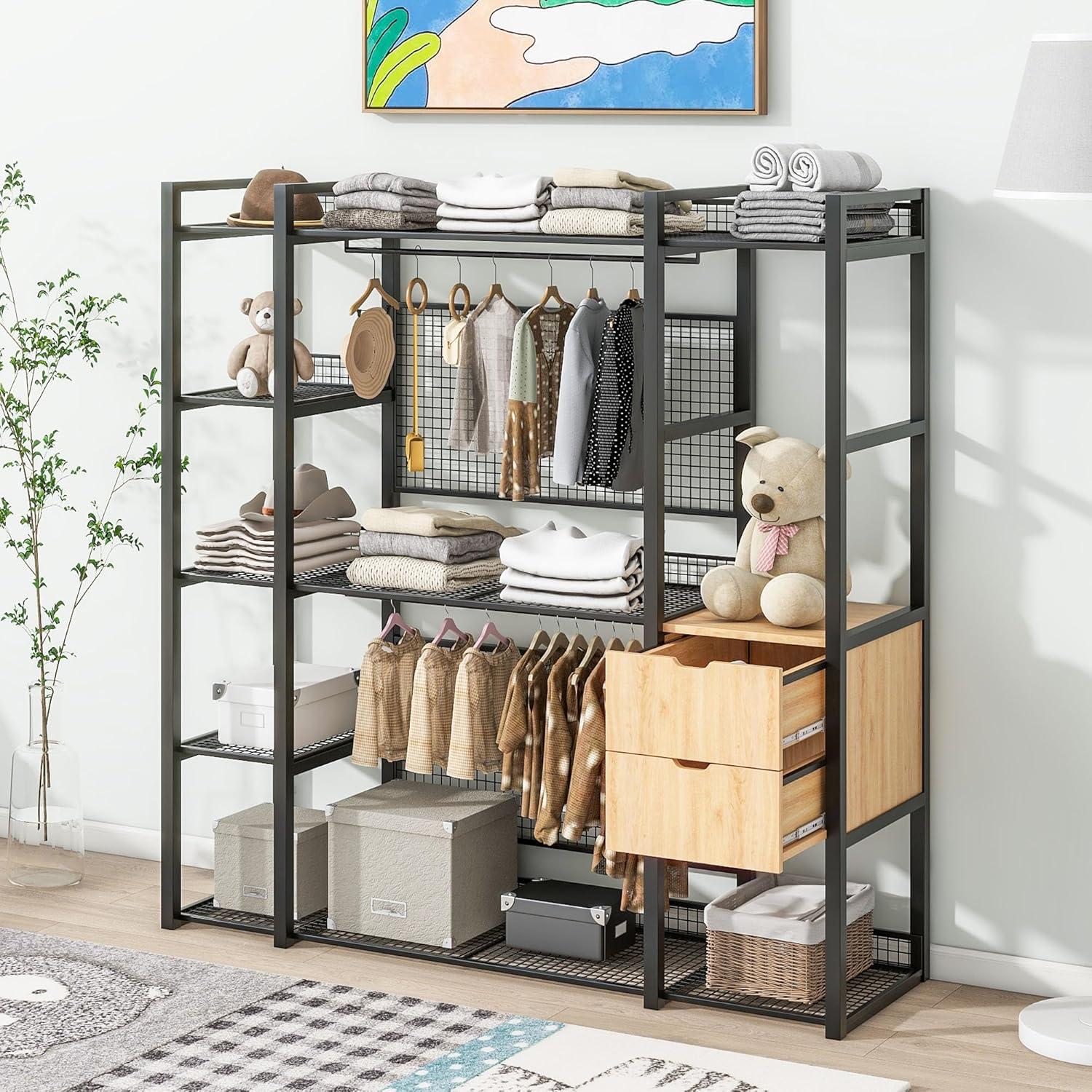 Maximizing Space with Our Sleek Open-Style Clothes Rack Review