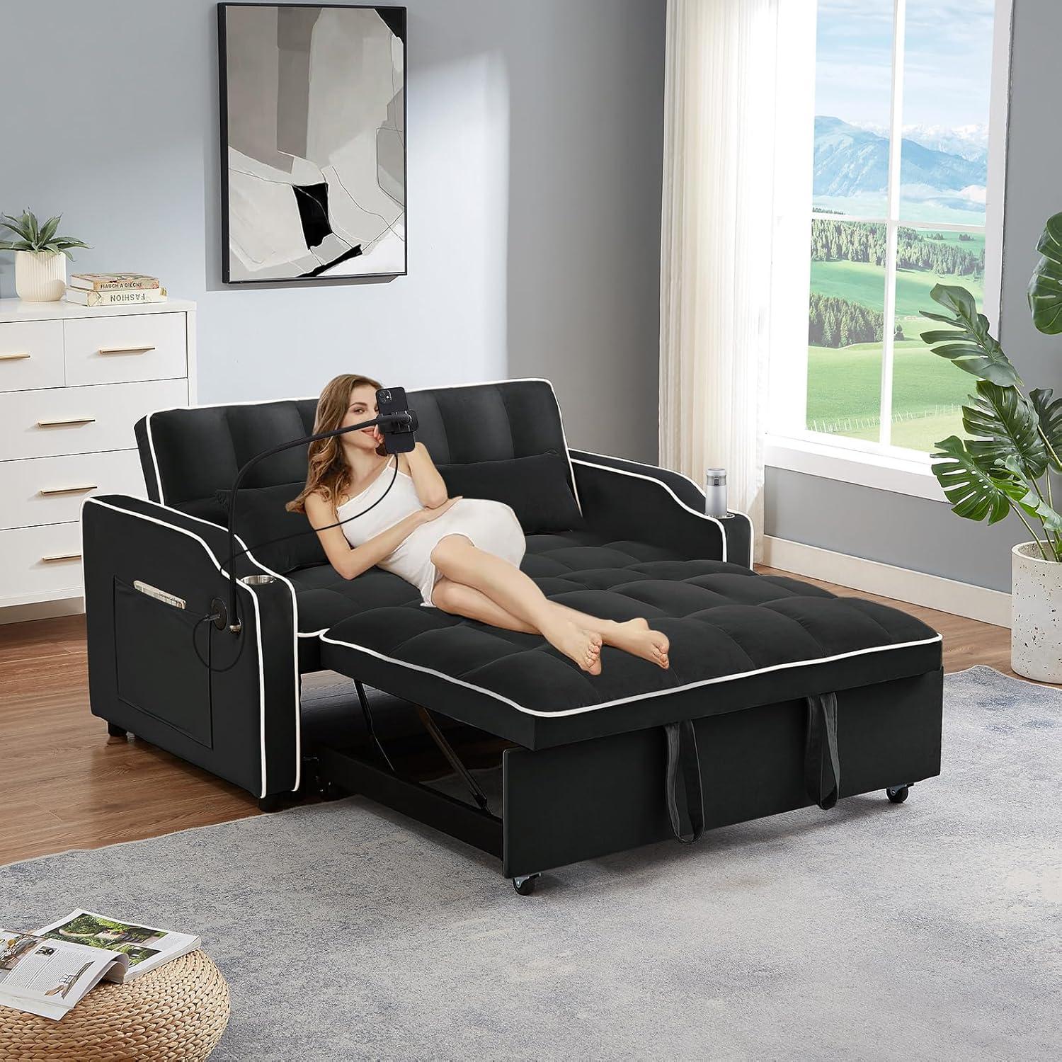 JEEOEHY 3-in-1 Sleeper Sofa Review: Space-Saving But Not So Comfy