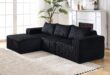 Why We Love Our Modern Modular L-Shaped Black Sectional Sofa