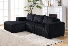 Why We Love Our Modern Modular L-Shaped Black Sectional Sofa