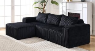 Why We Love Our Modern Modular L-Shaped Black Sectional Sofa