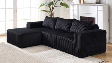 Why We Love Our Modern Modular L-Shaped Black Sectional Sofa
