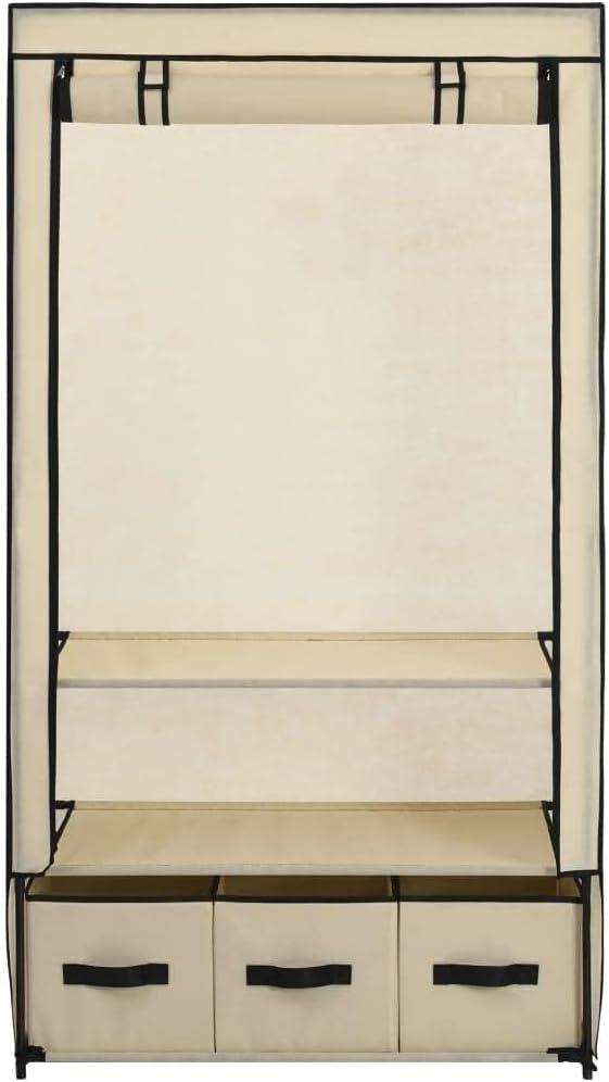 Our Take​ on‍ the Cream Portable Wardrobe: Space-Saving & Sturdy Storage