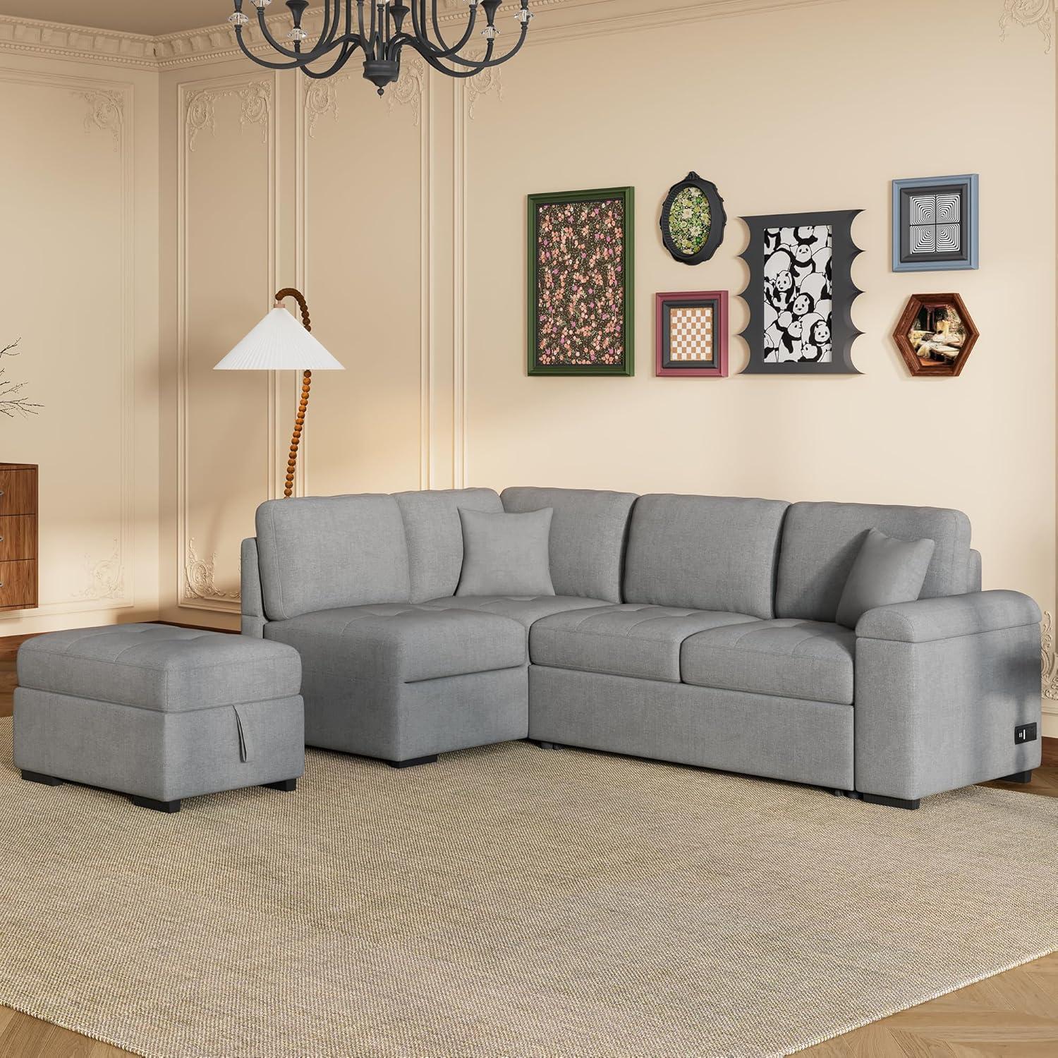 Our Take on ⁣the Oversized L-Shaped⁣ Sleeper⁢ Sofa with Storage & USB