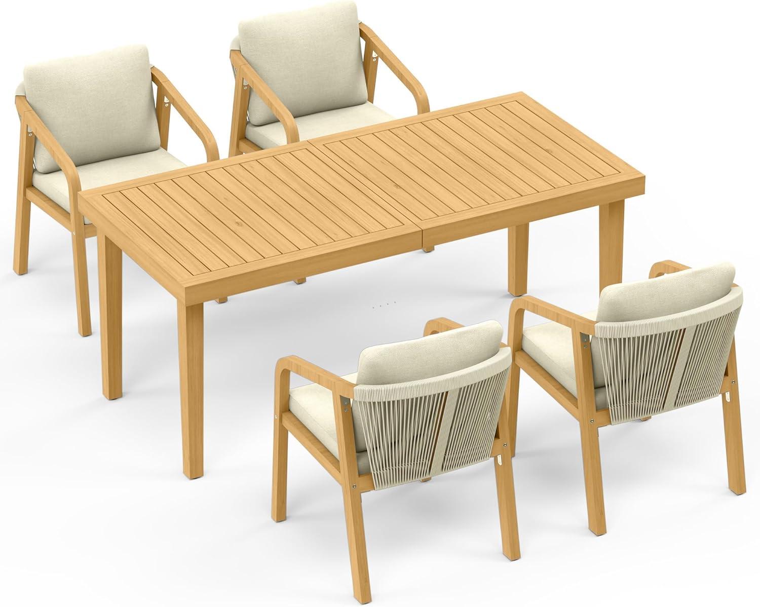 Our Take on the RoyalCraft Acacia‍ Patio Set: Stylish & Spacious