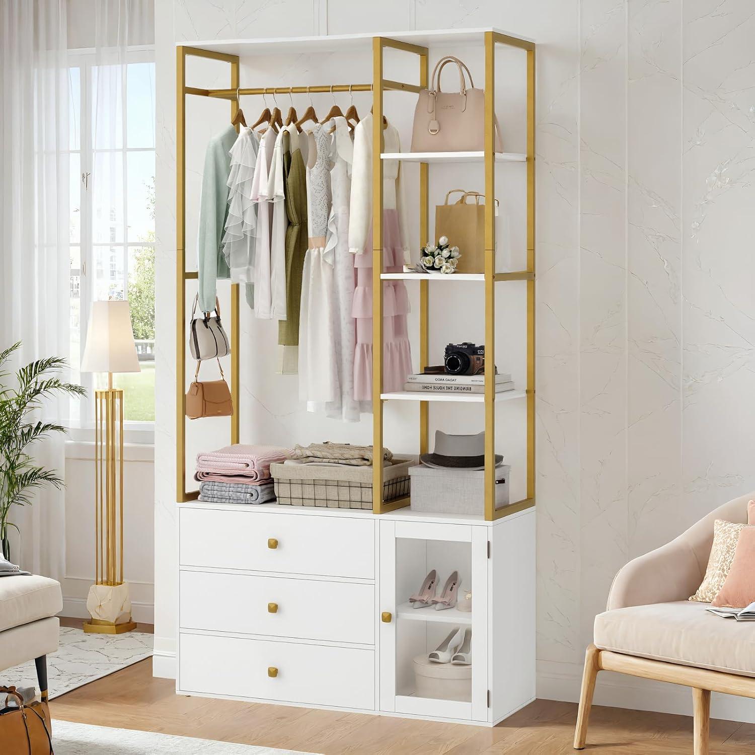 How We Organized Our Space with⁢ a Stylish ⁣Gold & White Closet System