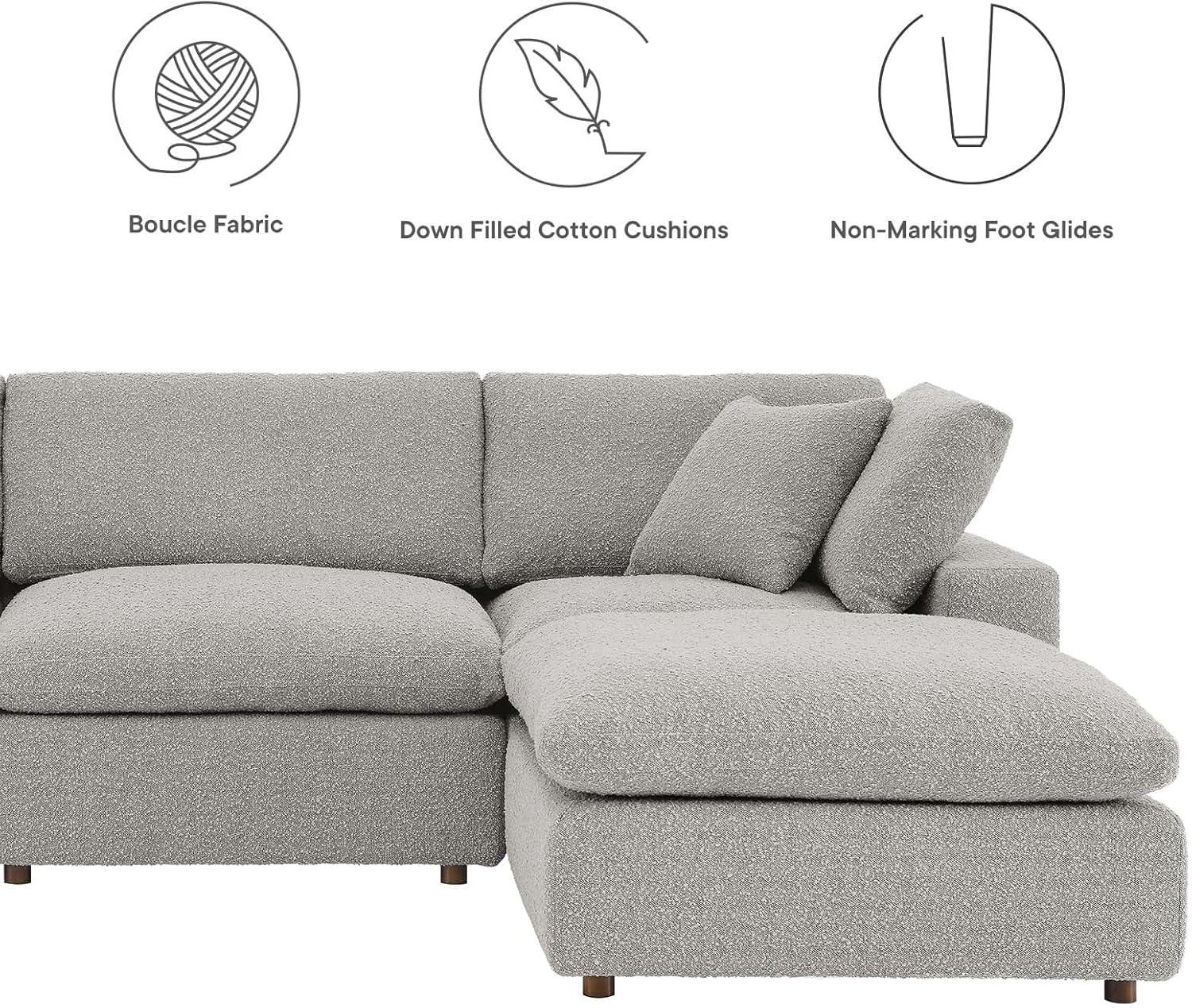 Our Honest Take: Modway Commix Boucle Sectional's Plush Comfort