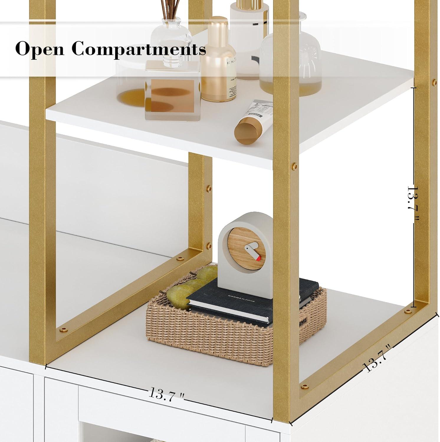 How We organized ​Our Space with a Stylish Gold & White Closet System