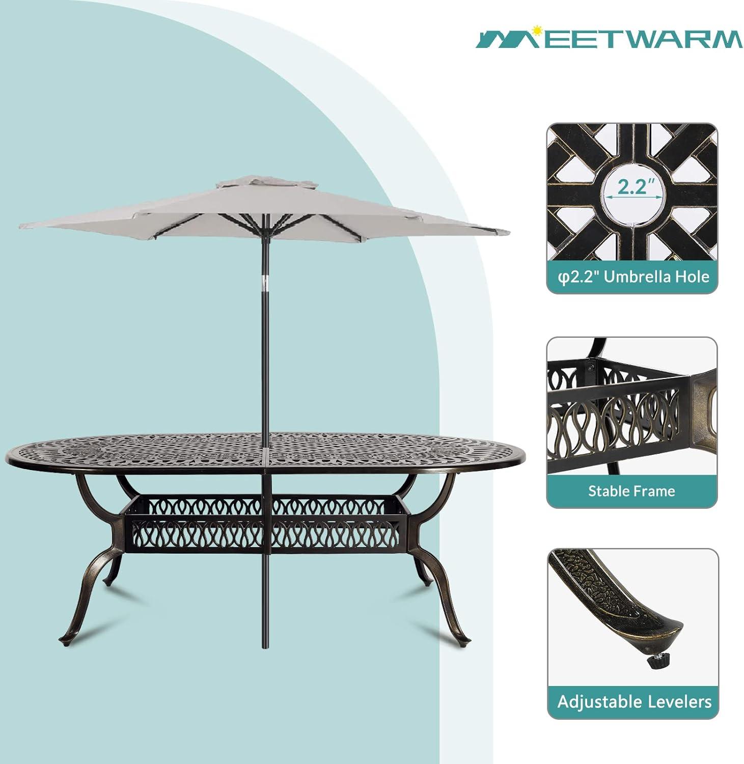 Our ⁢Take on‍ MEETWARM‍ 9-Piece Outdoor Dining Set: Sturdy &⁢ Stylish