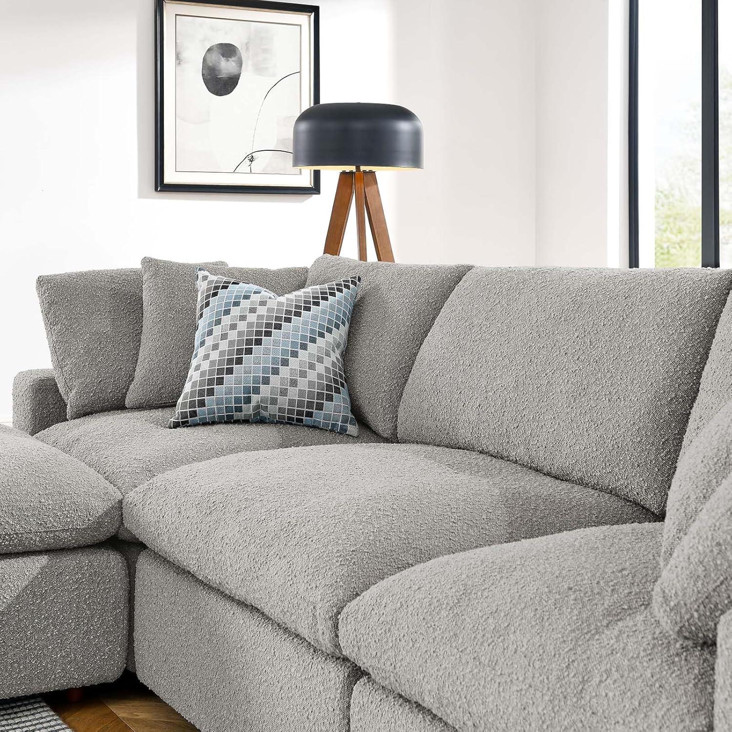 Our honest Take: Modway Commix Boucle Sectional's Plush Comfort