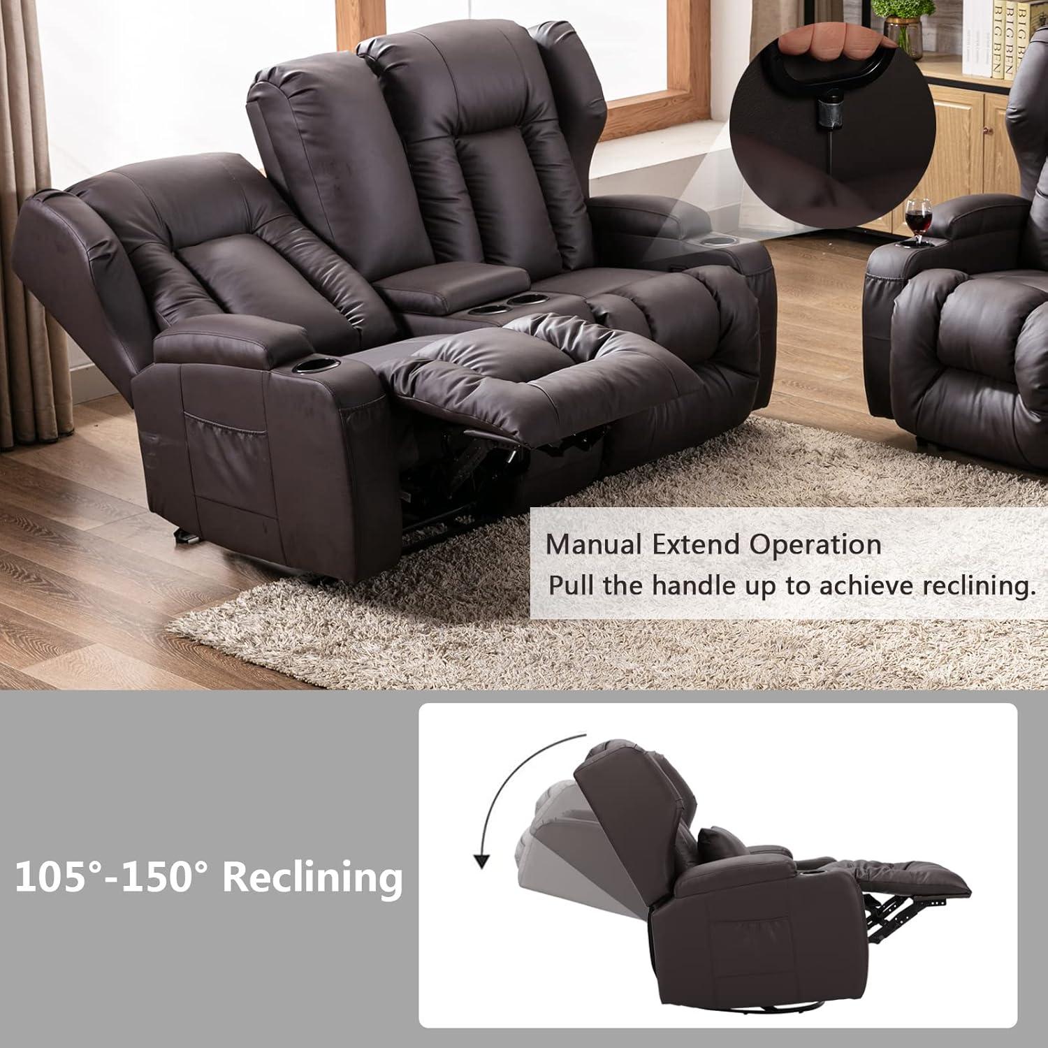 Our Honest Take on the 3PC Brown ⁣Recliner Sofa Set's comfort and Style