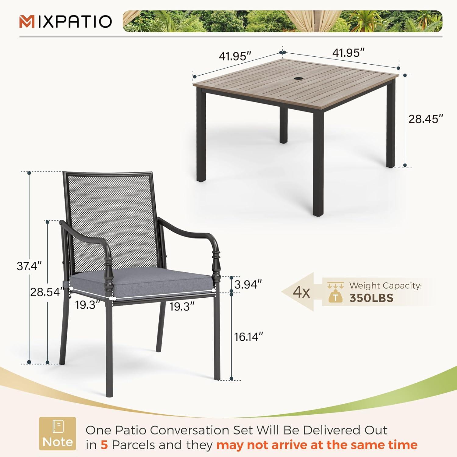 Our Honest Take: Comfortable & Stylish 5-Piece Patio Dining Set