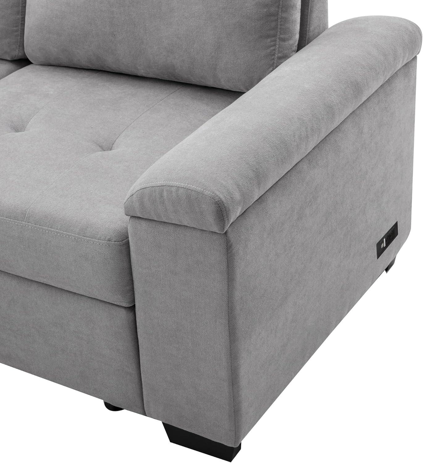 Our Take‌ on the‍ Oversized L-Shaped Sleeper Sofa with Storage & USB