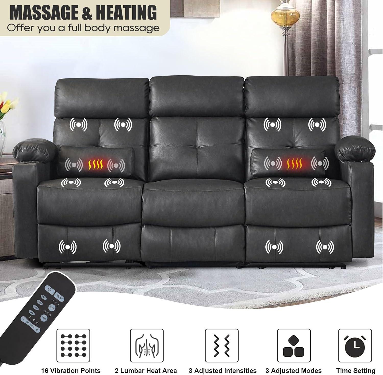 Our Honest Take on the Power Recliner Sofa Set with Massage & Heat