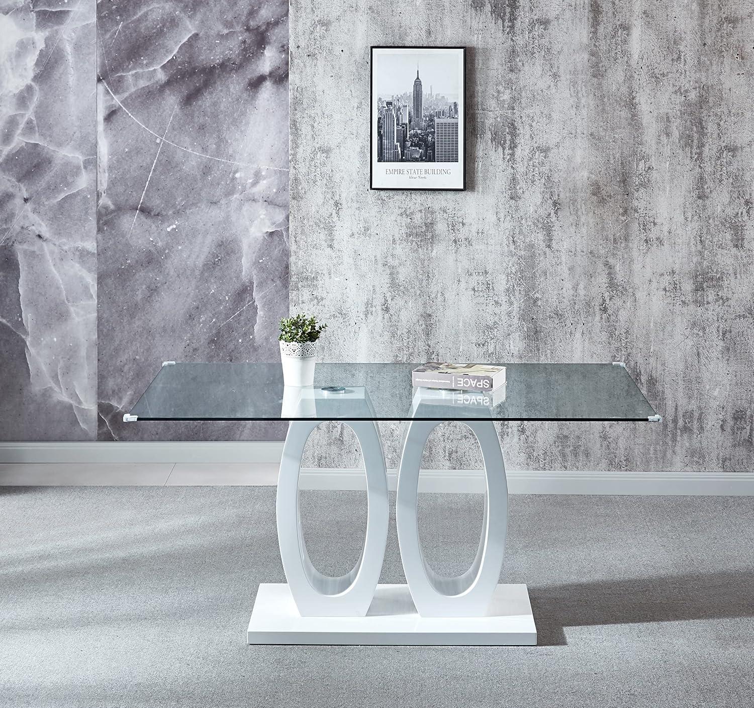 Our Review: Yoluckea Modern Glass Dining ‍Table's Sleek Appeal
