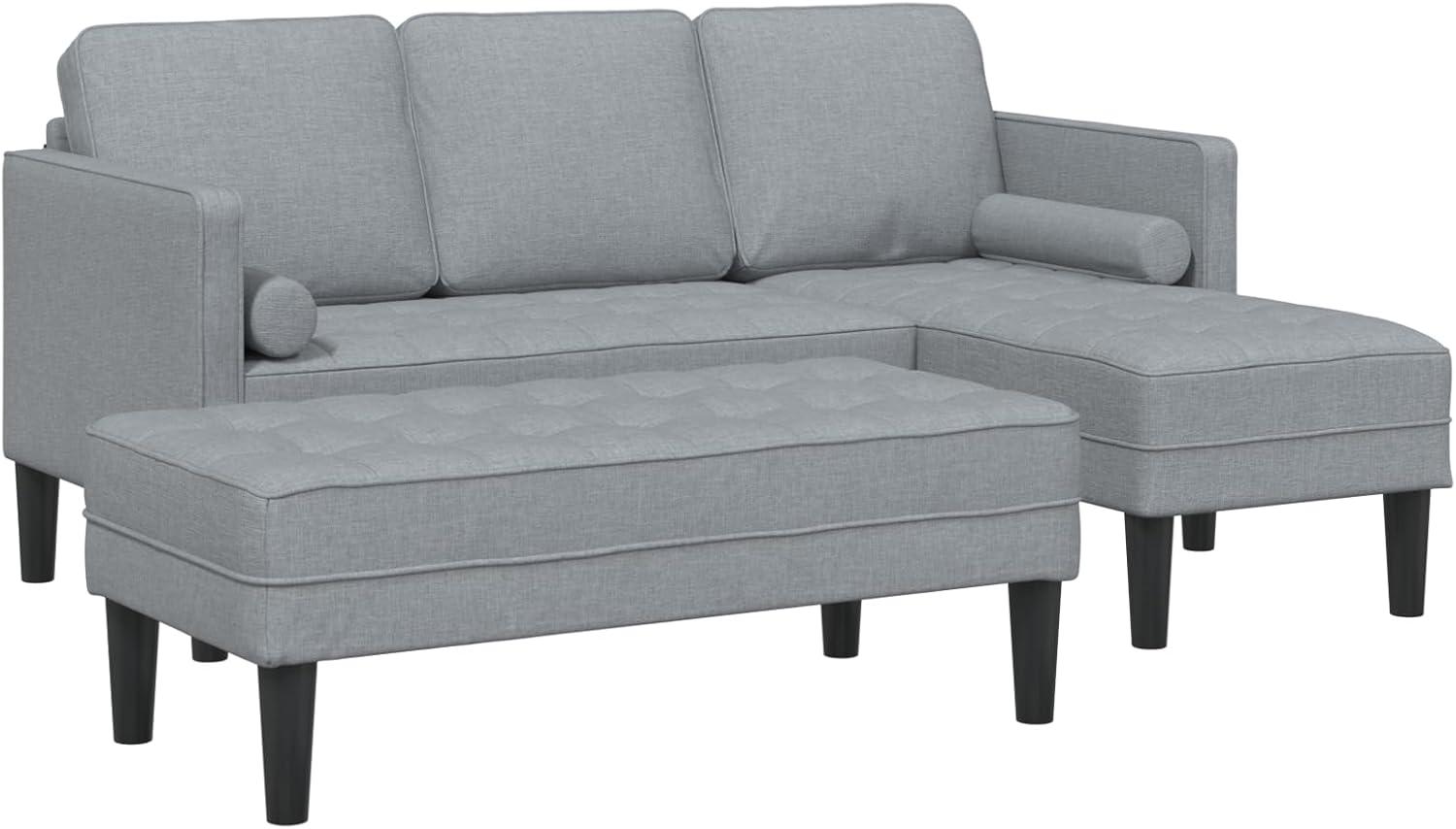 Our Take on the Modern Light Grey L-Shaped​ Sofa Set's Comfort and Style