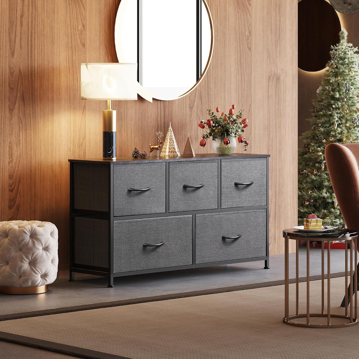 Our Honest Take on the WLIVE 5-Drawer Fabric‌ Dresser's Storage and Style