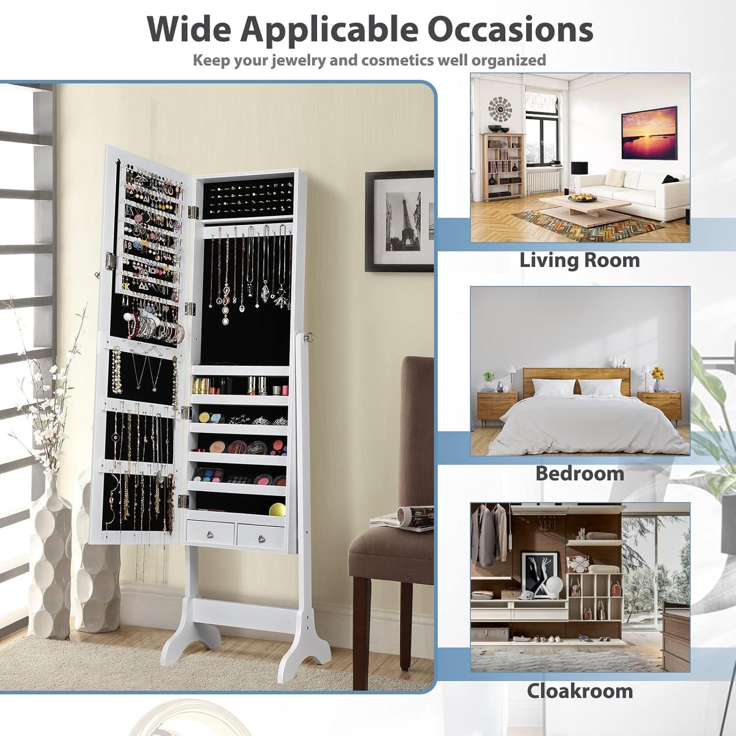 Our Honest Take on COSTWAY's Tilting Jewelry Armoire & Mirror