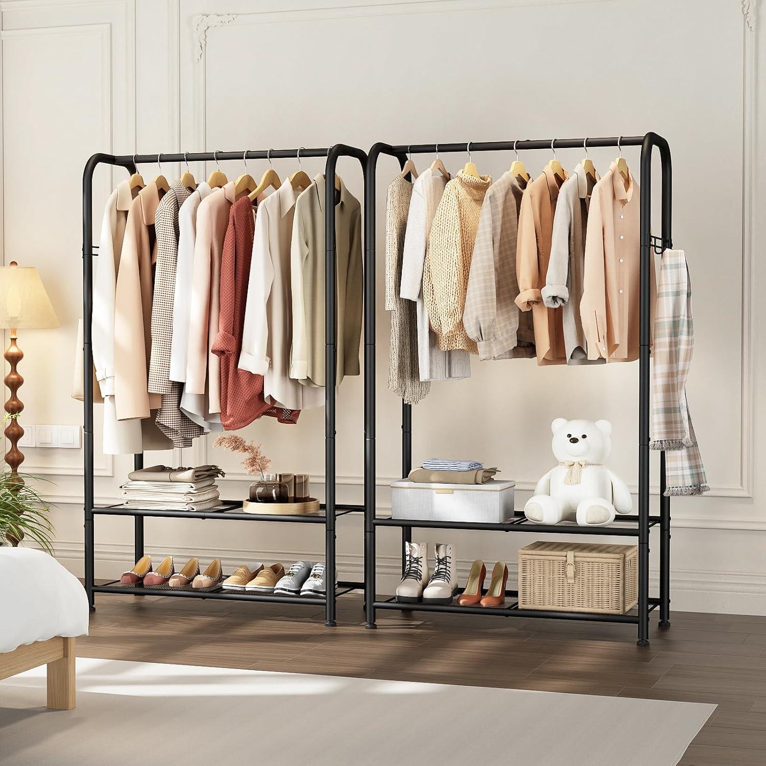 Our Take on the SINGAYE Portable Clothes Rack: Space & Value Combined