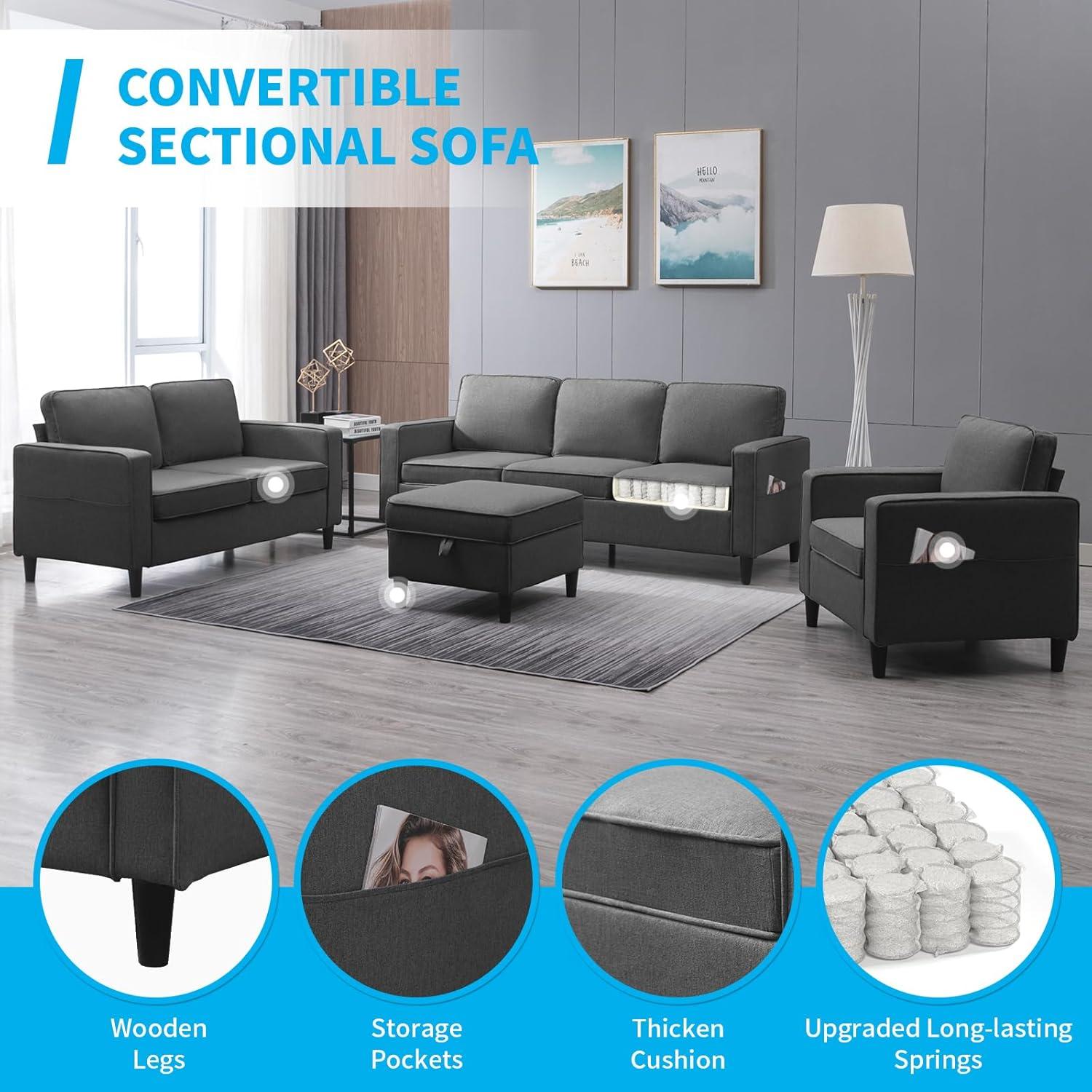 How We Made Small Spaces Cozy with Mjkone's Modular Sofa Set