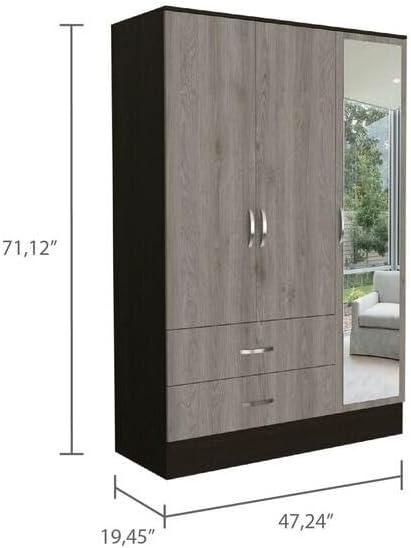 Why⁢ We⁤ Love the Bohemian Bliss‍ 120 Mirrored Armoire's storage & Style