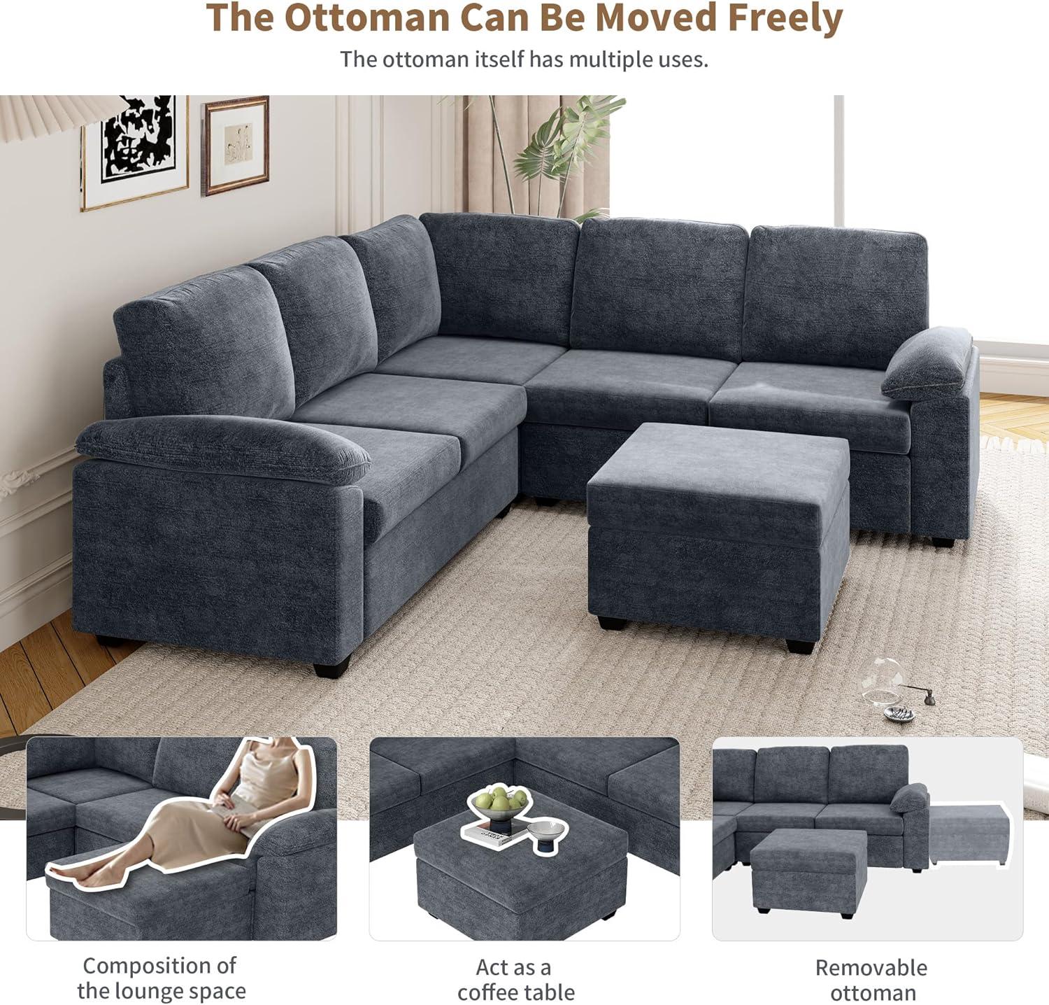 our Honest Take on the Harper & Bright modern Velvet U-Shaped Sofa