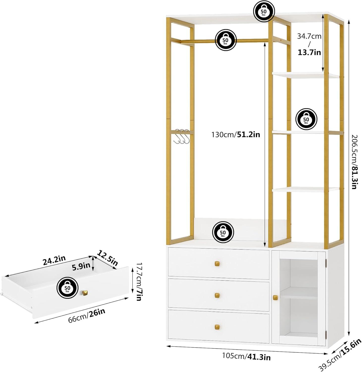 How We Organized ‌Our Space with a Stylish Gold & ‍White​ Closet System