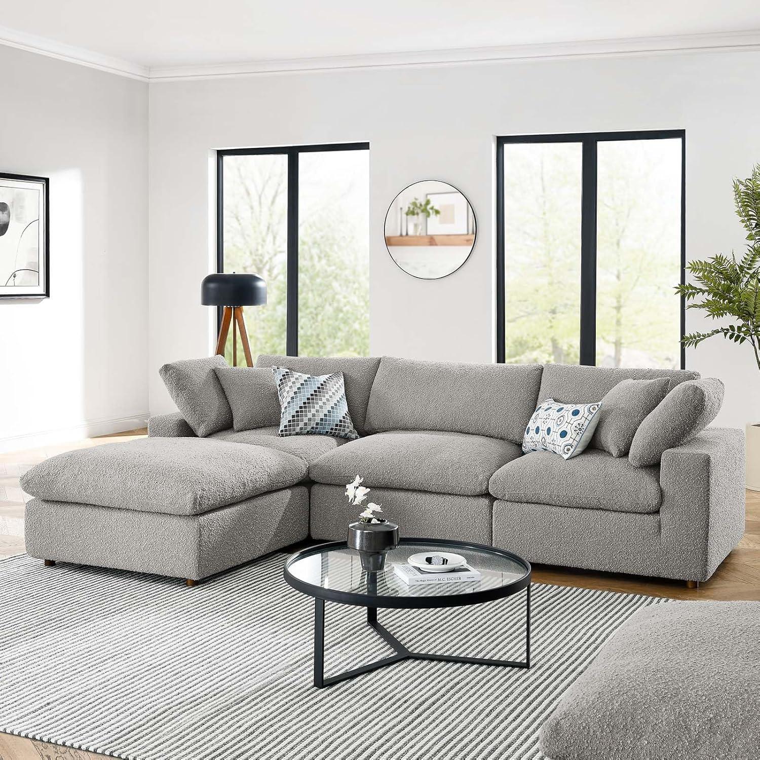Our Honest Take: Modway Commix Boucle Sectional's Plush Comfort