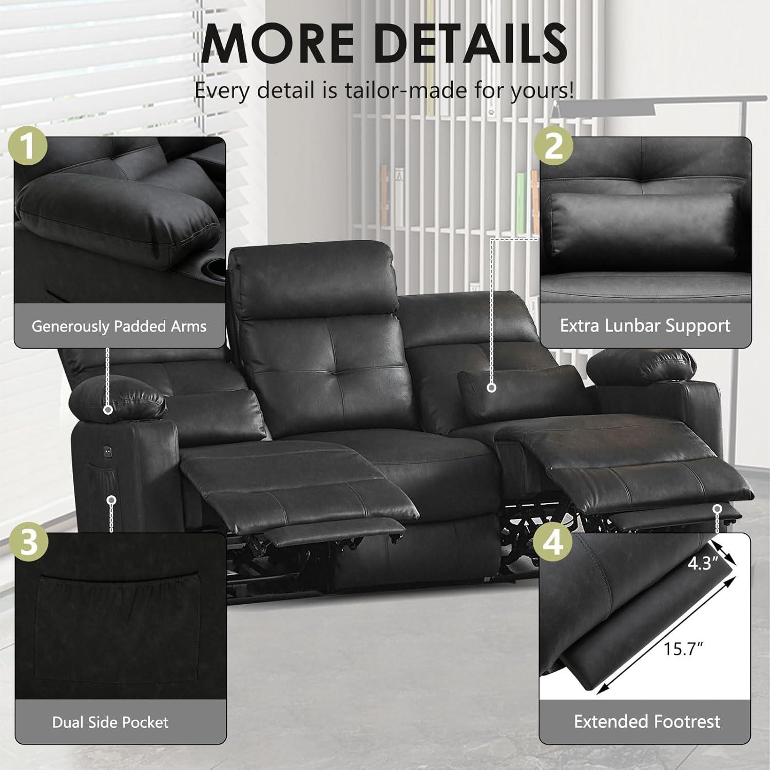 Our Honest Take on the Power Recliner Sofa Set with Massage & Heat