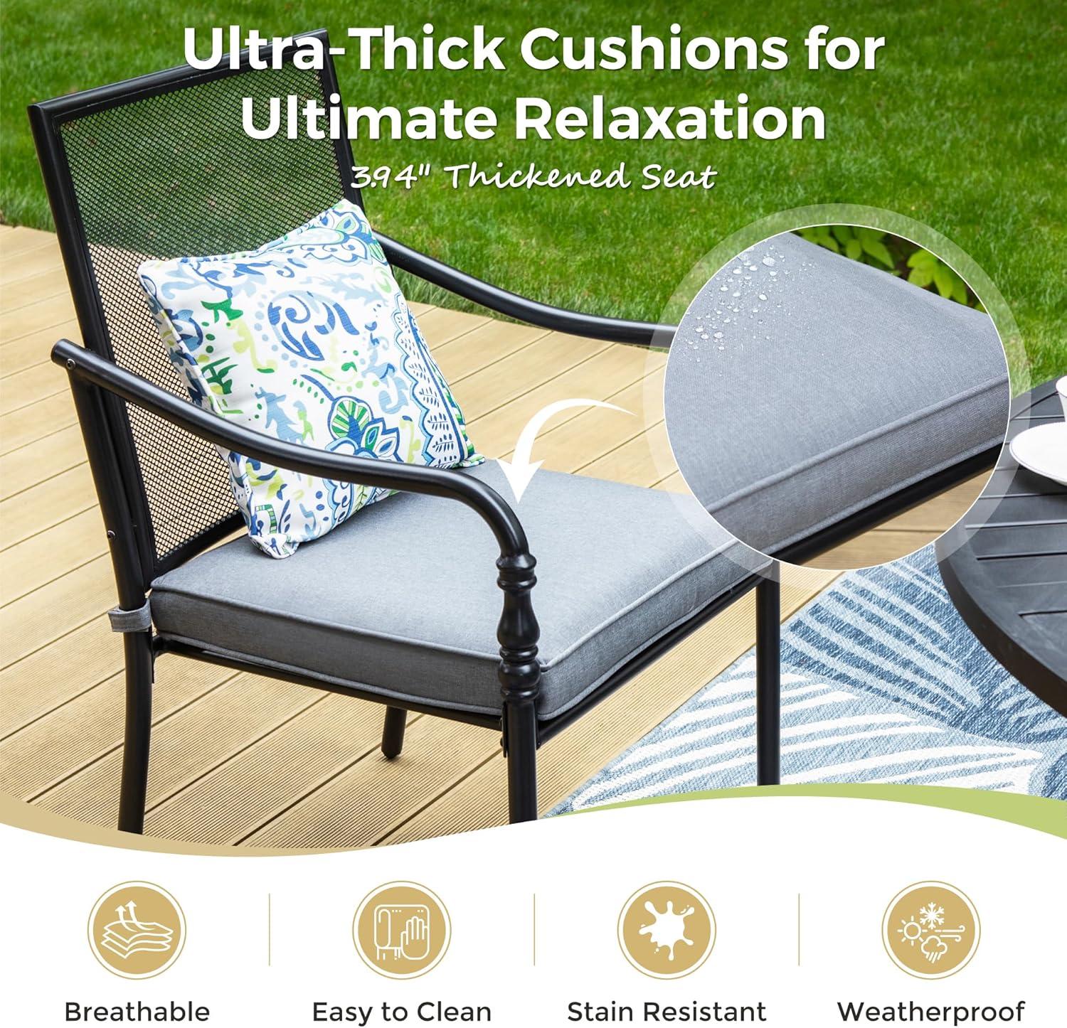 Our⁢ Honest Take: Comfortable & Stylish 5-Piece Patio Dining ⁤Set