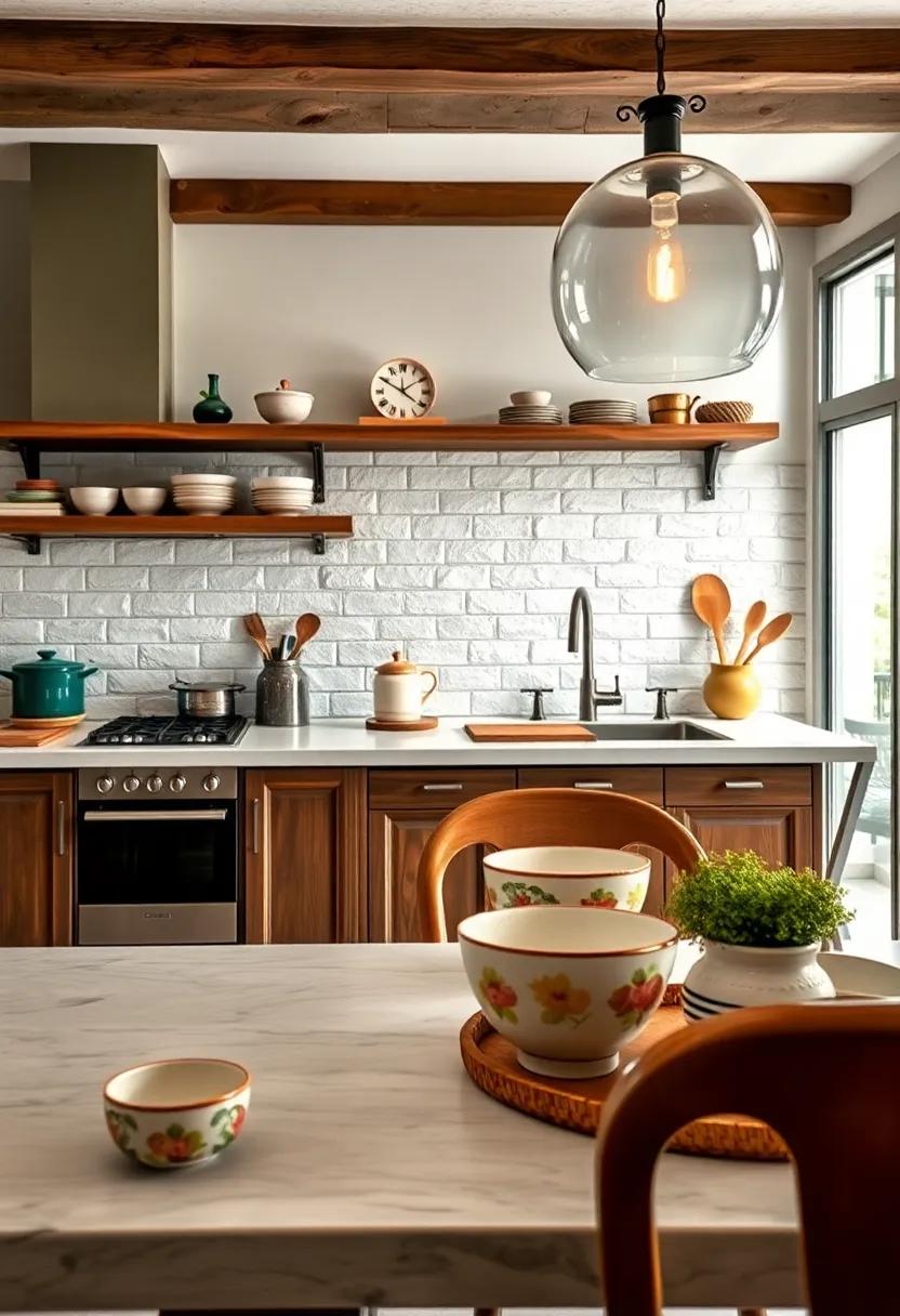 Incorporate hand-painted ceramic bowls into your everyday dining set for an eclectic vibe