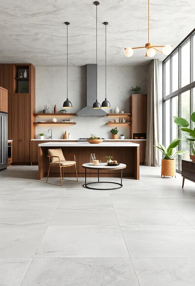 Matte Concrete Tiles for Modern Minimalism