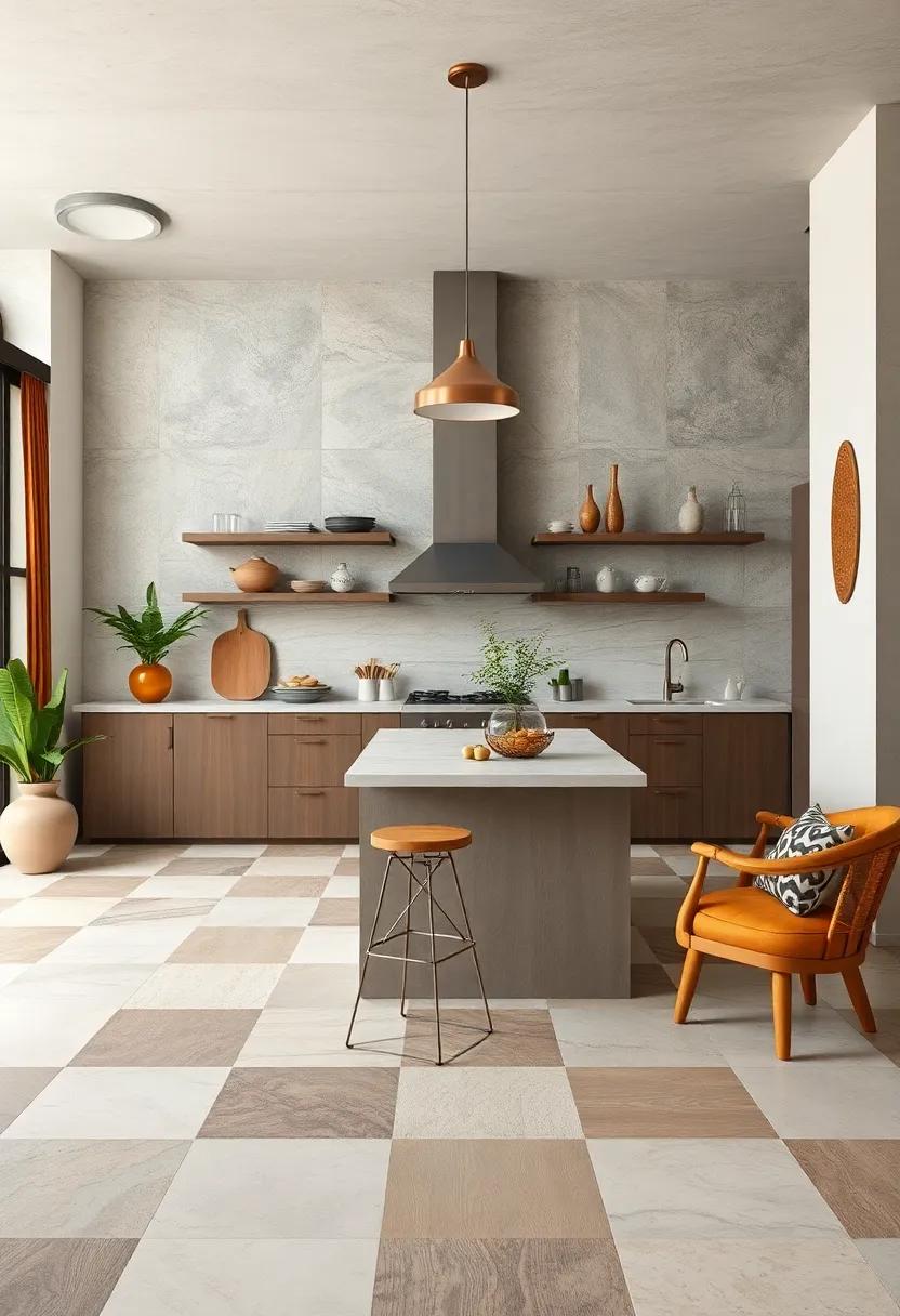Layered Textures with Mixed Materials for an Eclectic Style