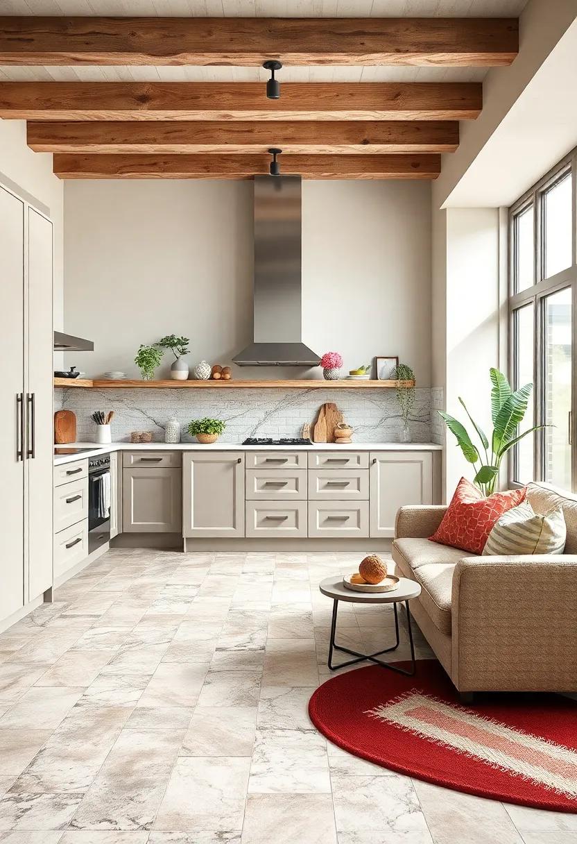 Glossy⁤ Subway Tiles Repurposed on the Floor for a Fresh Twist