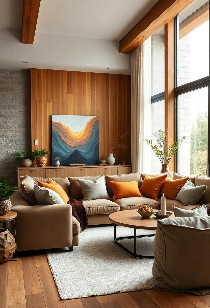 Warm Timber Tones Paired with Deep, Plush Cushions for inviting Comfort