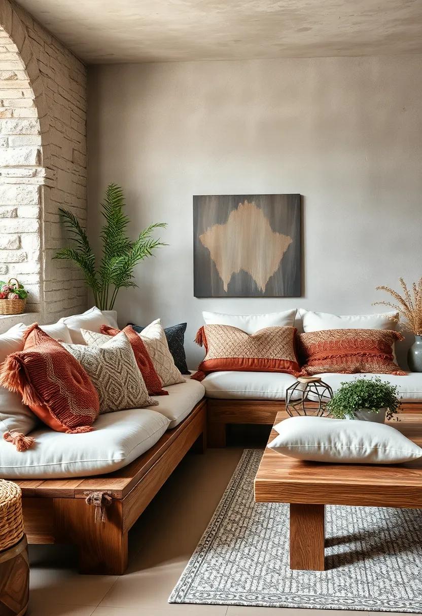 Earthy Color Palettes with Velvet Cushions to Add Depth and Softness