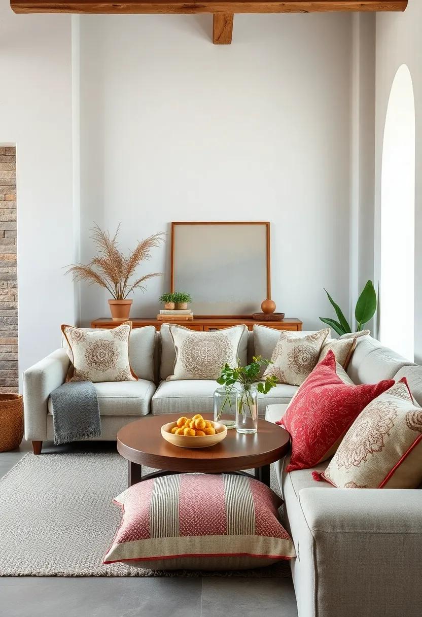 Handwoven Cushion Covers with Subtle Prints to Enhance Natural Elements