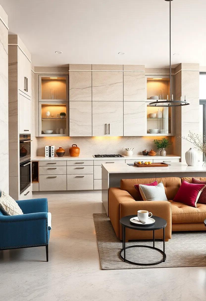 Floor-to-Ceiling Cabinetry with Glass Display Doors