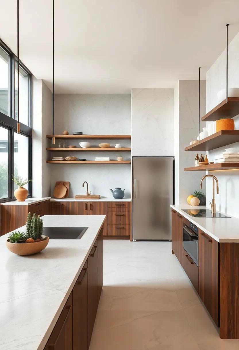 Handcrafted ‍Wooden shelving to Introduce Natural Texture