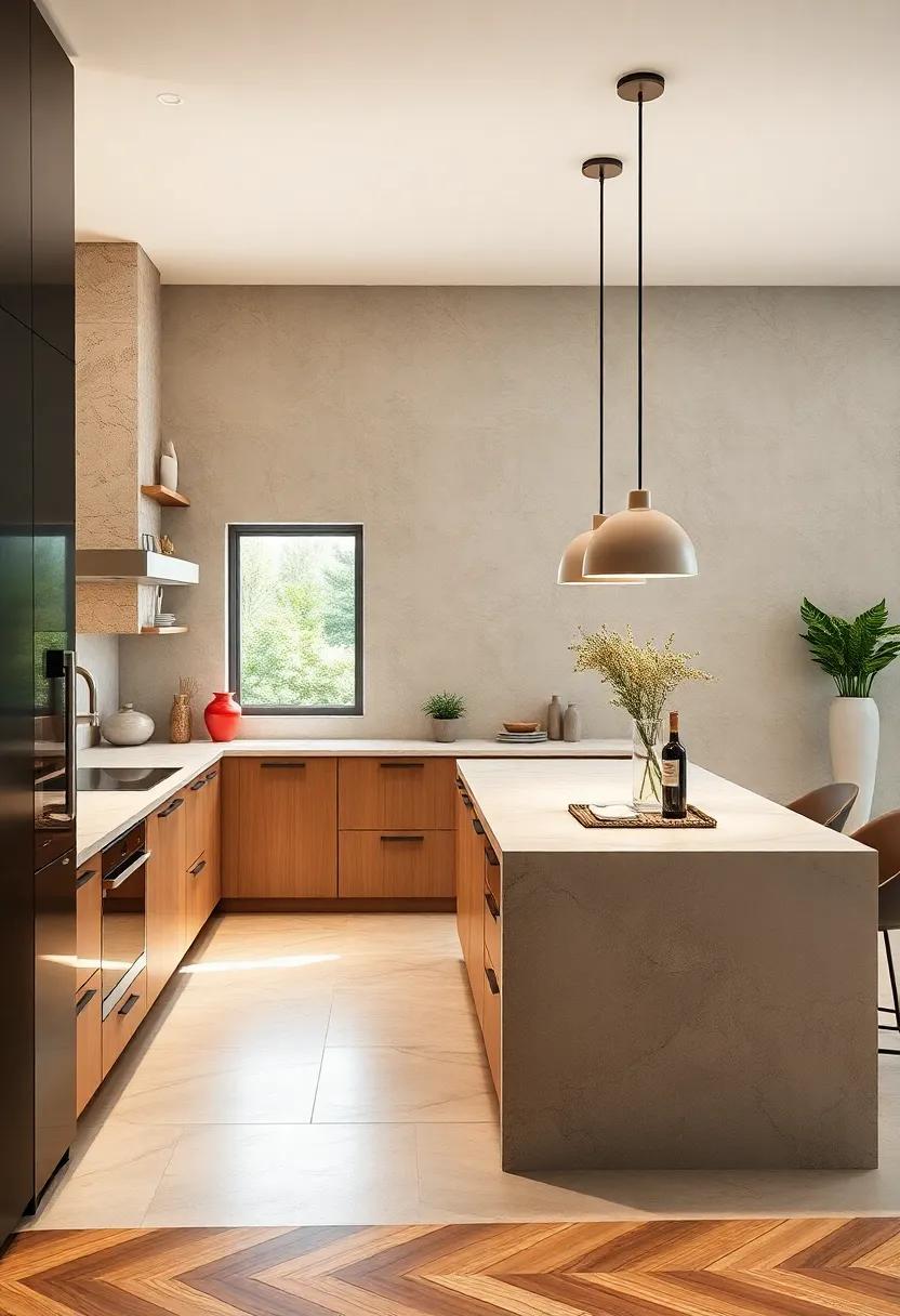 Smart Kitchen Islands with Integrated Charging Stations