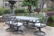 Our Take On The Outdoor Aluminum 7 Piece Blue Dining Set